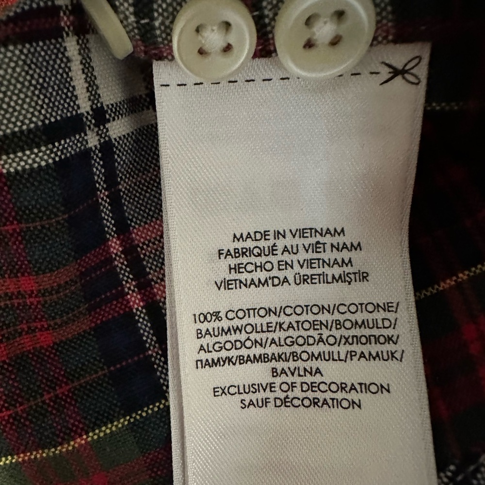 Ralph Lauren Men's Checkered Plaid Button Down Long Sleeve Cotton Shirt Large - Picture 8 of 10
